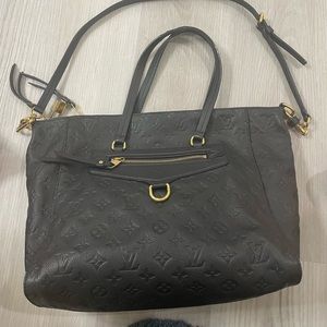 Louis Vuitton Luminous classic PM leather navy blue